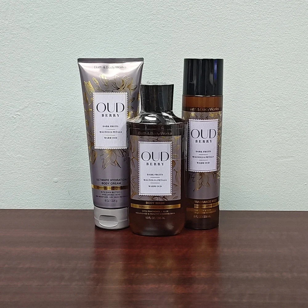 Bath & Body Works OUD BERRY 3 Piece Bundle Set